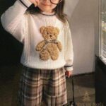 Pulover de Crăciun pentru copii cu ursuleț