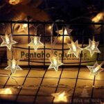 Ghirlandă luminoasă - stele de Crăciun