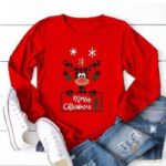 Pulover lung de Crăciun pentru femei