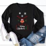 Pulover lung de Crăciun pentru femei